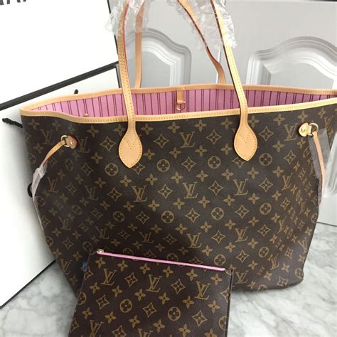 pink Louis Vuitton neverfull